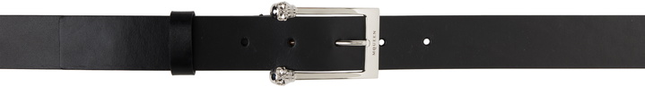 Photo: McQueen Black Twin Skull Belt
