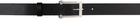 McQueen Black Twin Skull Belt
