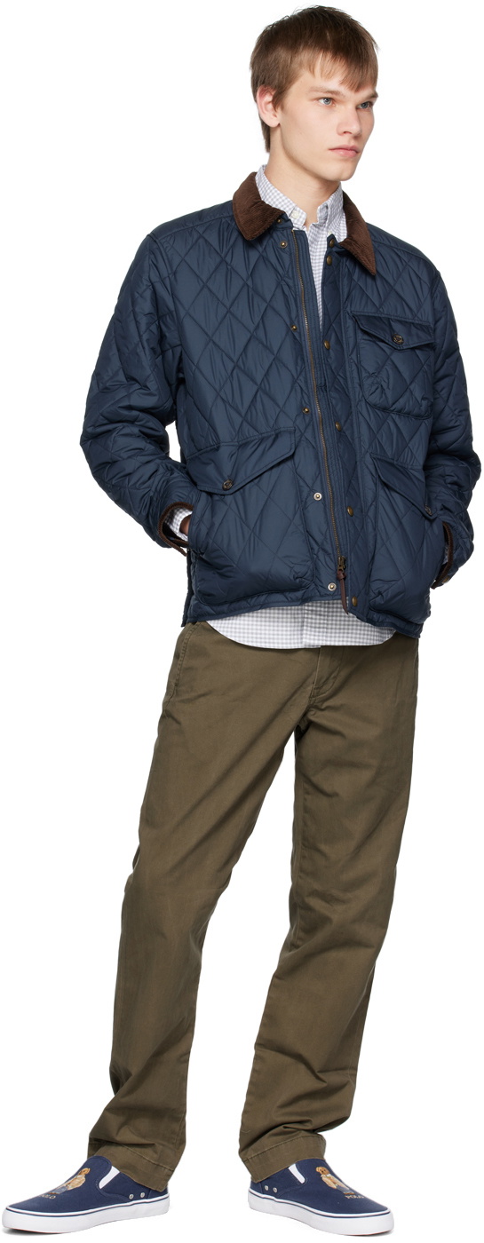 Polo Ralph Lauren Navy Quilted Jacket Polo Ralph Lauren