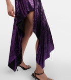Alexandre Vauthier - Embellished asymmetrical midi dress