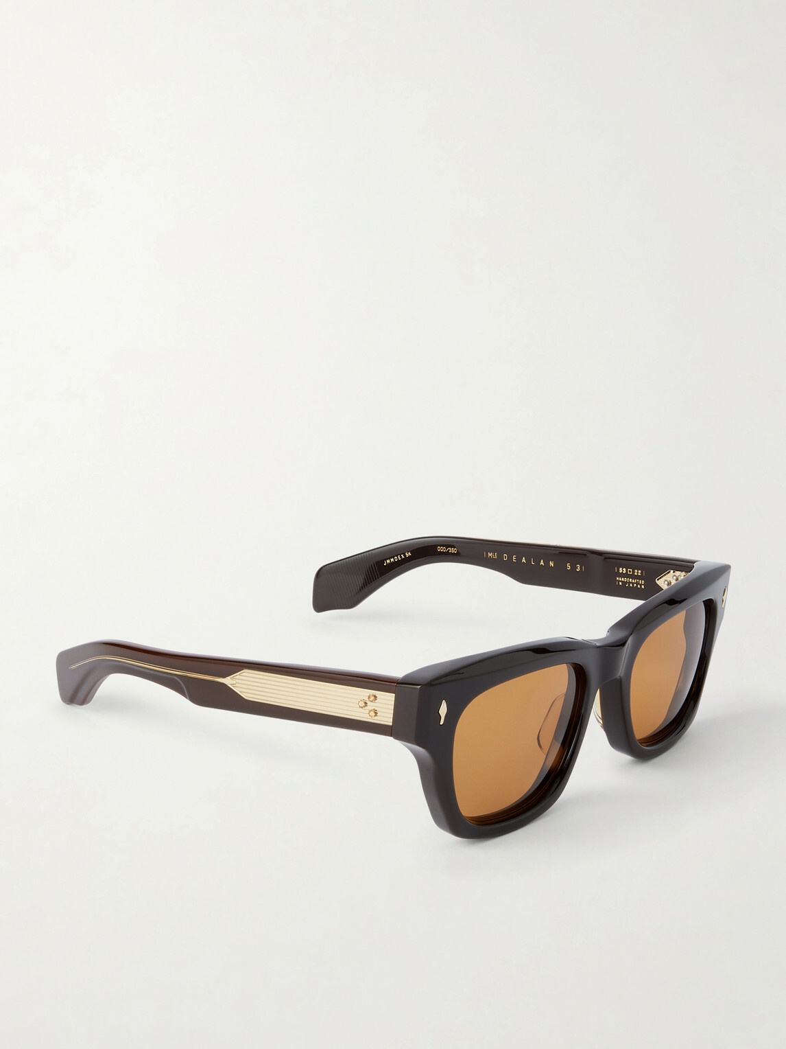 Jacques Marie Mage - Dealan 53 Square-Frame Acetate Sunglasses - Brown