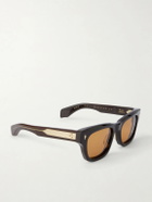 Jacques Marie Mage - Dealan 53 Square-Frame Acetate Sunglasses - Brown