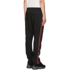 CMMN SWDN Black and Red Buck Track Pants