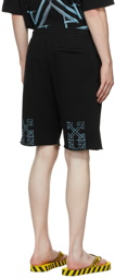 Off-White Black Marker Logo Shorts