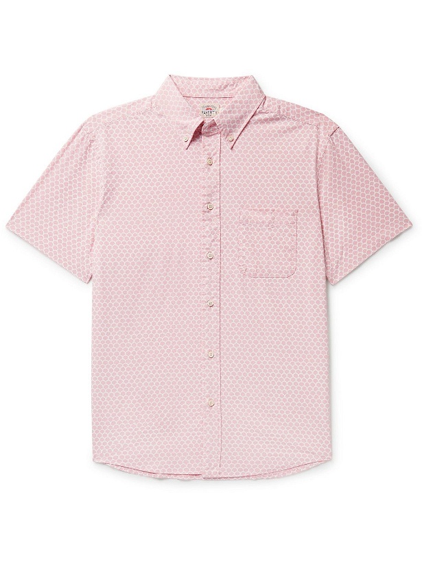 Photo: Faherty - Playa Button-Down Collar Printed Stretch-Cotton Shirt - Pink