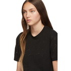 Stella McCartney Black Devore Monogram T-Shirt