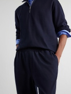Mr P. - Cotton-Blend Jersey Sweatpants - Blue