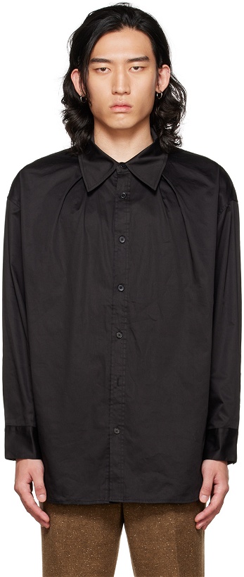 Photo: DRAE SSENSE Exclusive Black Button Shirt