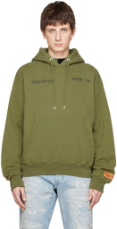 Heron Preston Khaki Drawstring Hoodie