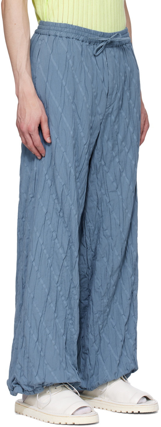 TAAKK Blue Pleated Trousers