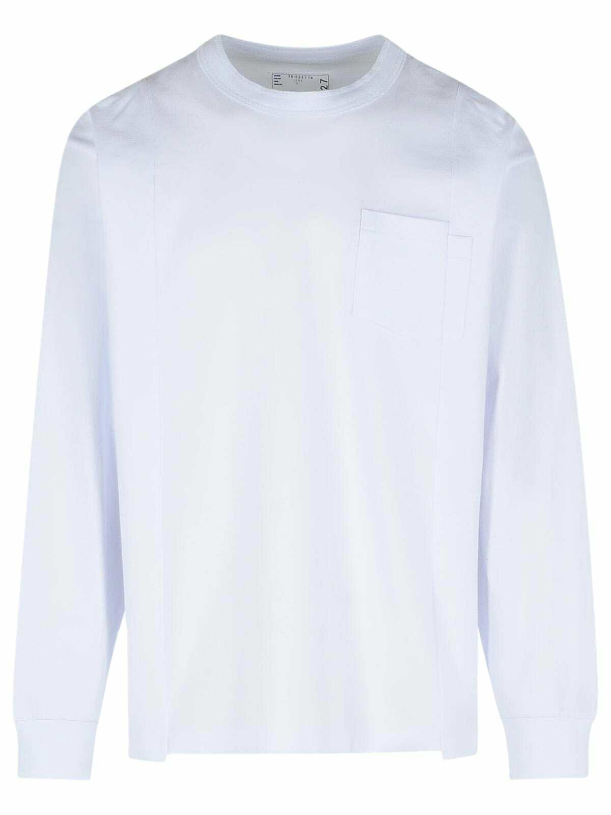 Tシャツ・カットソー sacai Long sleeve t-shirts Buy Sacai x KAWS Flock Print Long-Sleeve T-Shirt 'White
