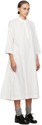 CASEY CASEY White Wow Wow Midi Dress