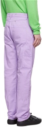 Versace Purple Workwear Trousers