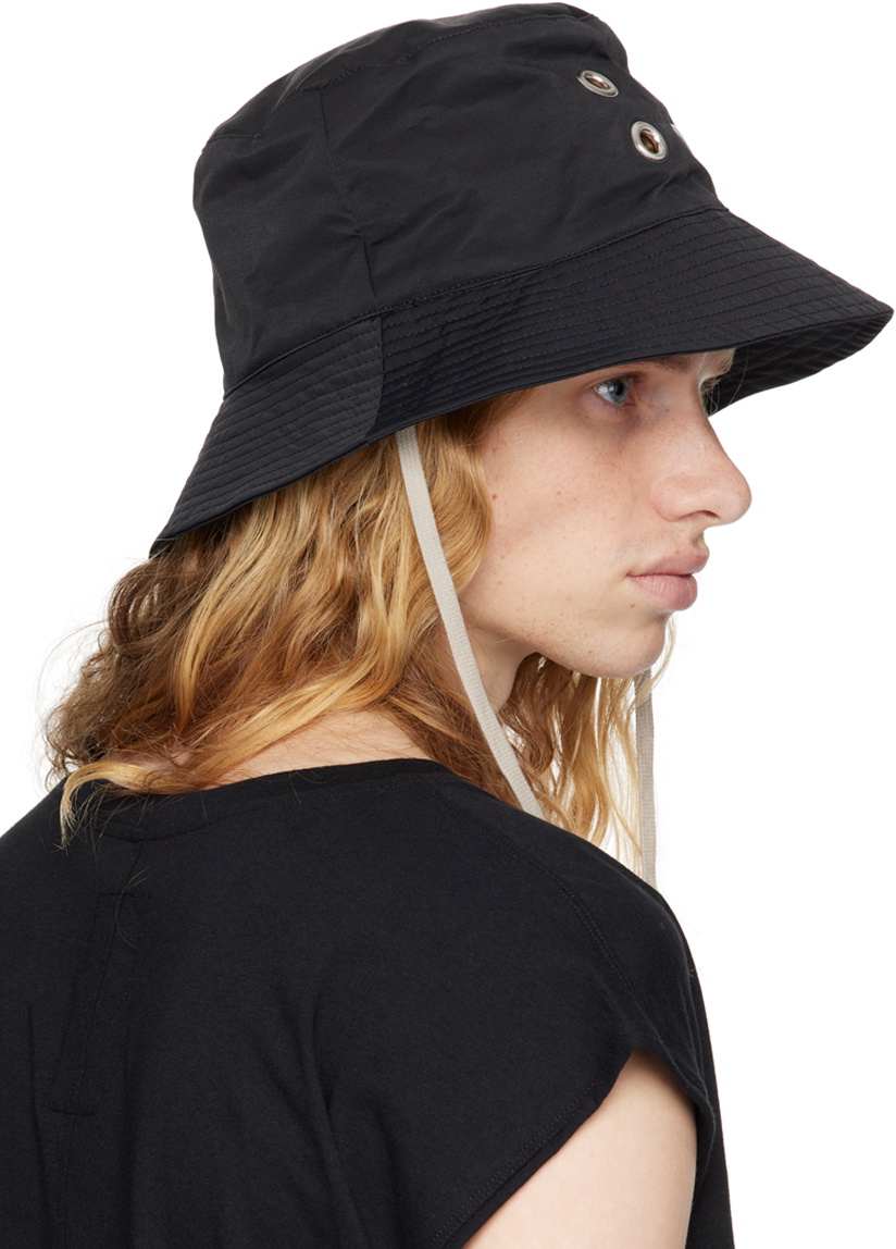 Rick Owens DRKSHDW Black Porterville Gilligan Bucket Hat Rick Owens DRKSHDW Black Porterville Gilligan Bucket Hat