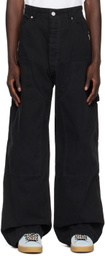 B1ARCHIVE Black Paneled Trousers