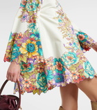 Etro Floral cotton poplin minidress