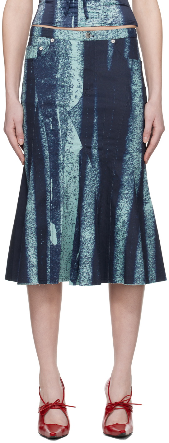 MIAOU - Red Midi Skirt main image 1