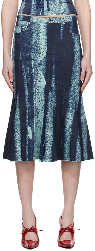 Photo: Miaou Blue Gaudi Midi Skirt
