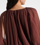 Loewe Paula's Ibiza cotton and silk blouse