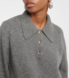 Khaite Joey cashmere-blend polo sweater