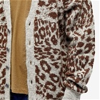 Noma t.d. Men's Mohair Knit Jungle Cardigan in Grey/Brown