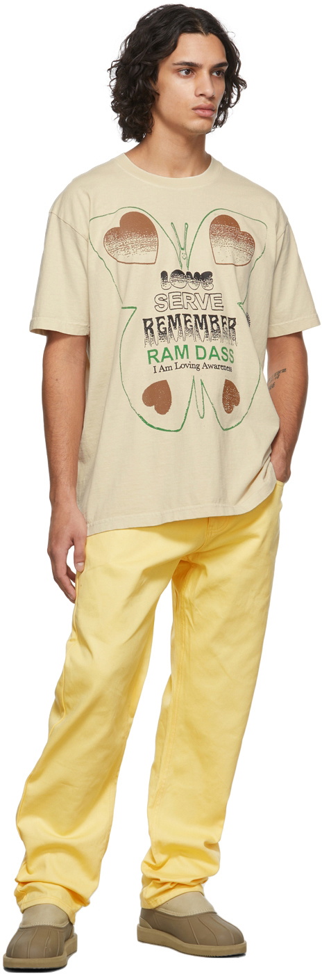 Online Ceramics Beige RAM DASS Edition Butterfly Servant T-Shirt