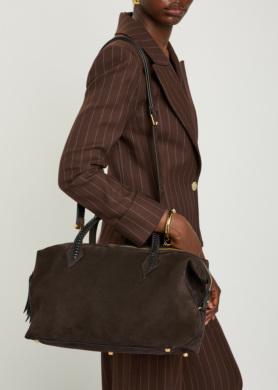Metier Vérité City Suede Tote bag - Chocolate - One Size