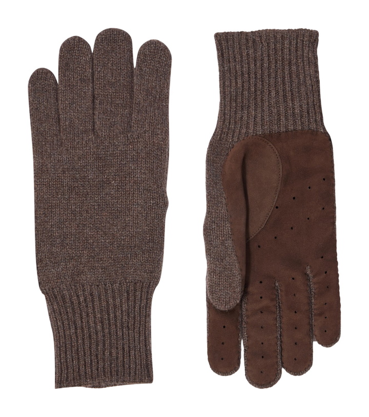 Photo: Brunello Cucinelli Cashmere and suede gloves
