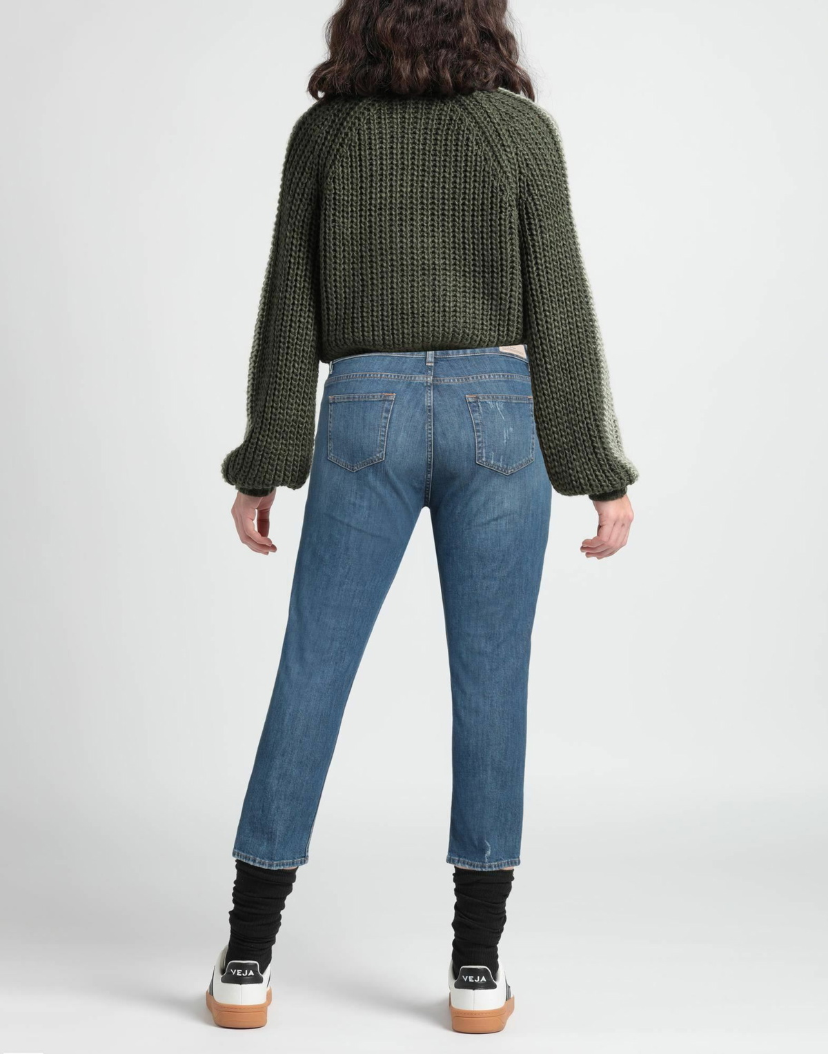 Manila Grace Womens Jeans in Blue