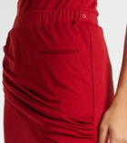 Didu Draped cotton jersey miniskirt