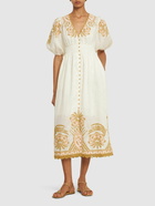 ZIMMERMANN Waverly Linen Embroidered Long Dress