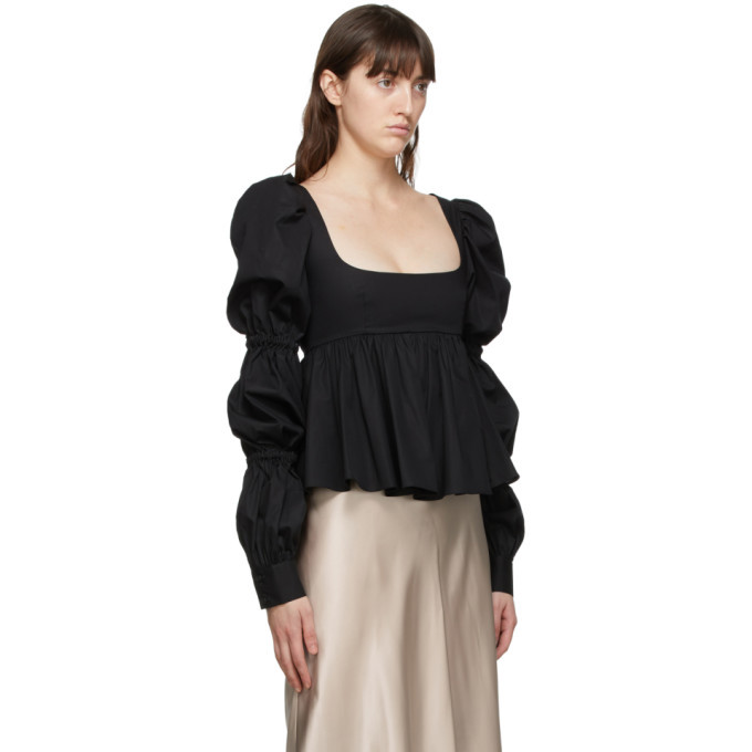 Brock Collection Black Roero Blouse Brock Collection