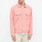 Beams Plus Men's Garment Dyed Trucker Jacket in Pink