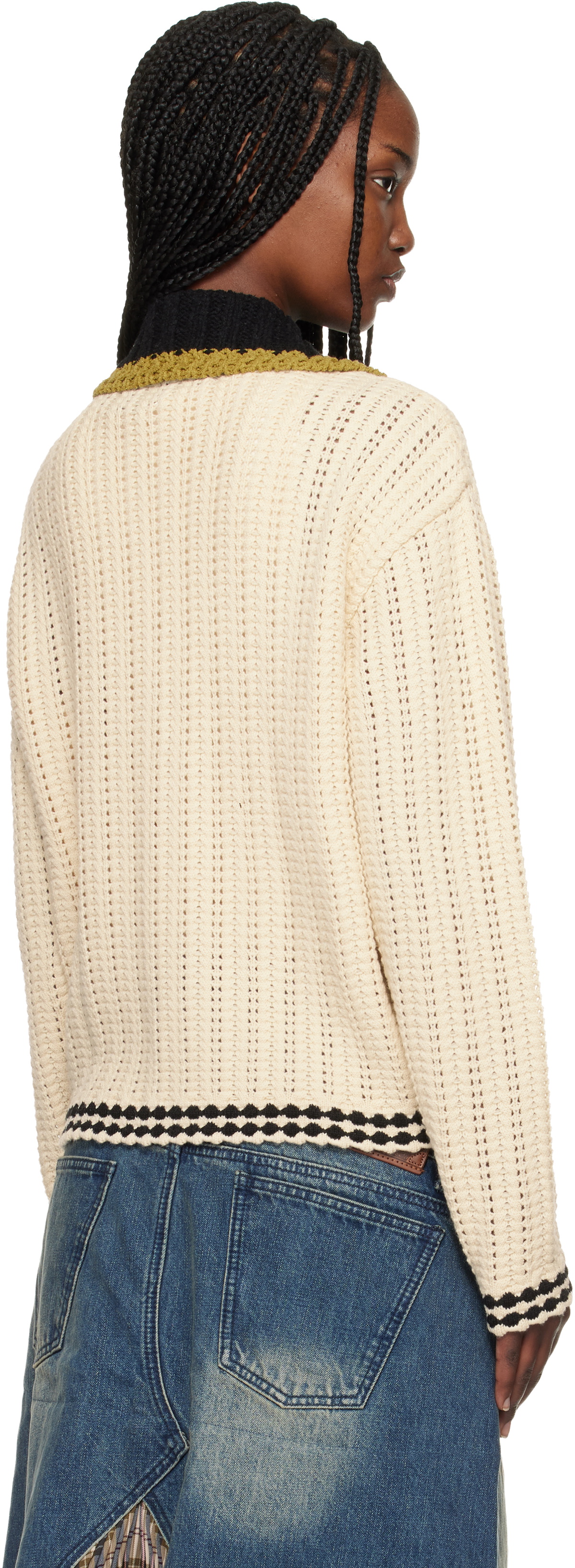 Andersson Bell Off-White New Fantasia Collar Cardigan