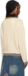 Andersson Bell Off-White New Fantasia Collar Cardigan