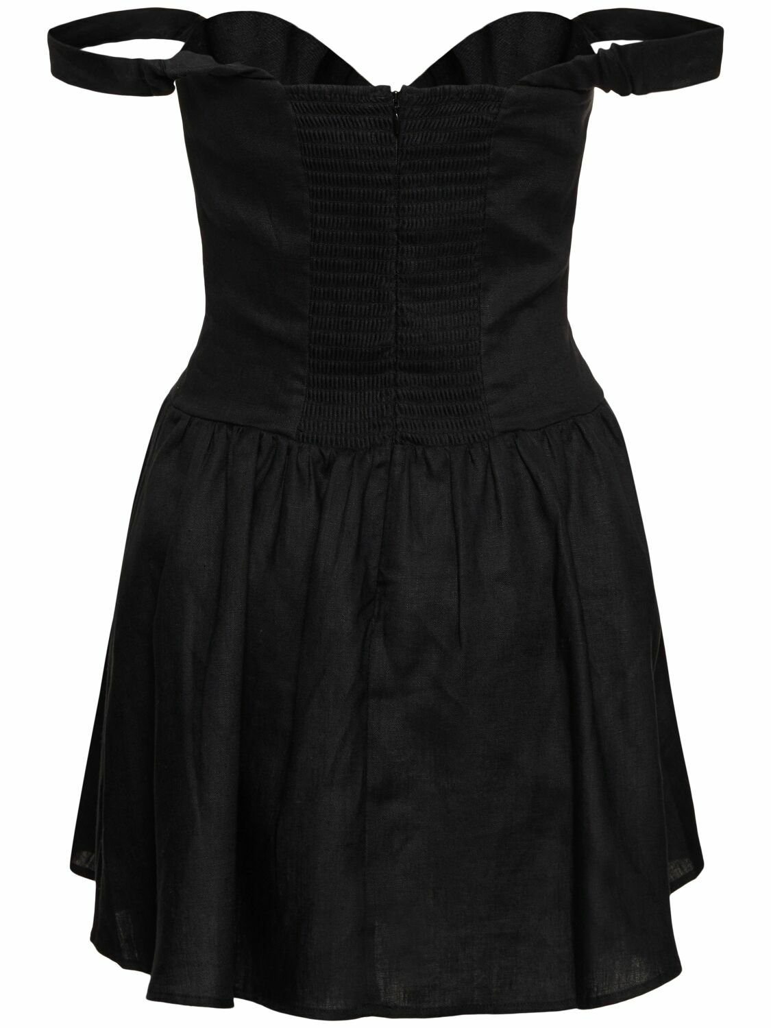 REFORMATION Sora Off-the-shoulder Linen Short Dress Reformation