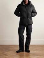 Zegna - Quilted Shell Hooded Down Ski Jacket - Black