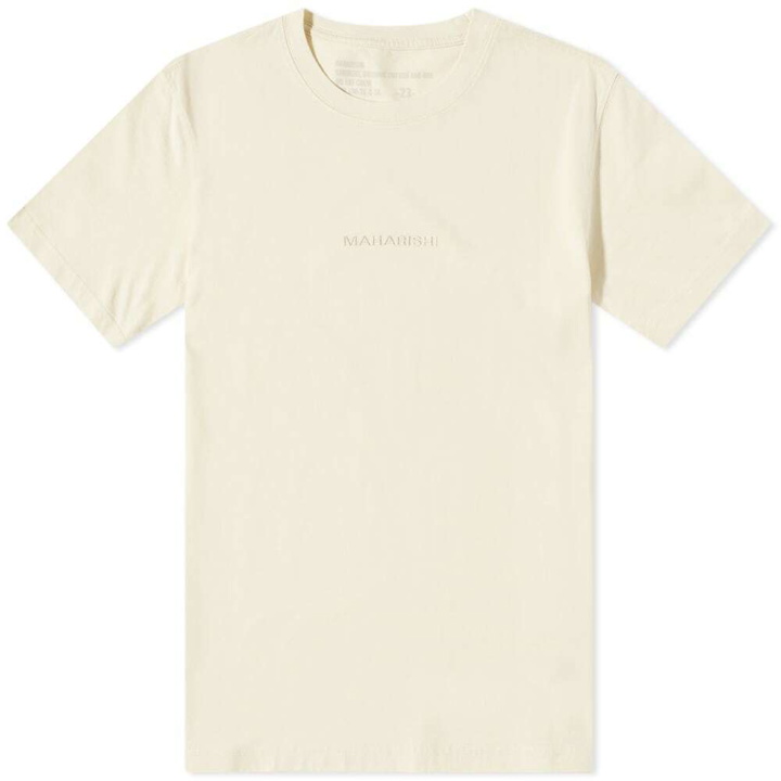 Photo: Maharishi Men's MILTYPE Classic Logo T-Shirt in Ecru