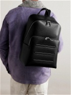 FERRAGAMO - Embossed Cross-Grain Leather Backpack