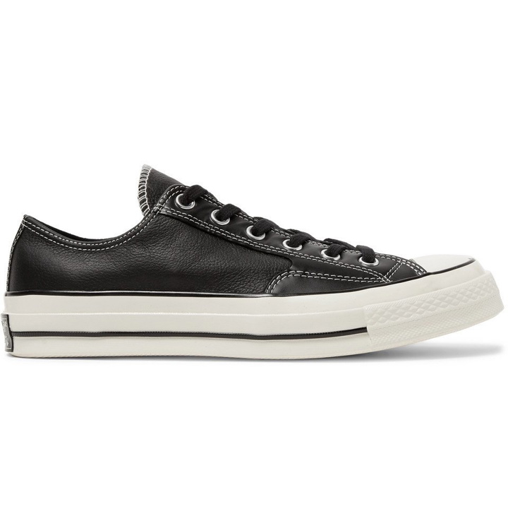 Photo: Converse - 1970s Chuck Taylor All Star Full-Grain Leather Sneakers - Black