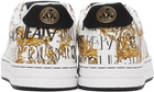 Versace Jeans Couture White & Gold Court 88 Sneakers