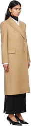 BOSS Beige Long-Length Twill Coat