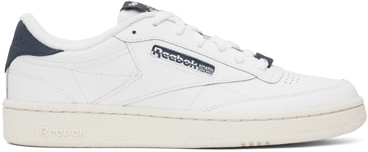 Photo: Reebok Classics White & Gray Club C 85 Sneakers