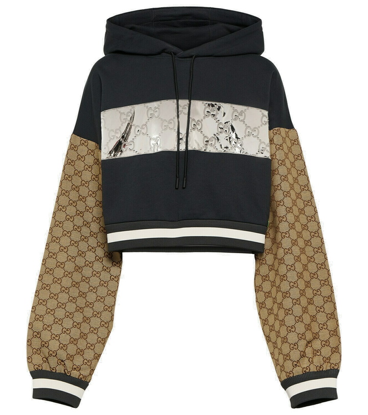 Photo: Gucci GG cropped cotton hoodie