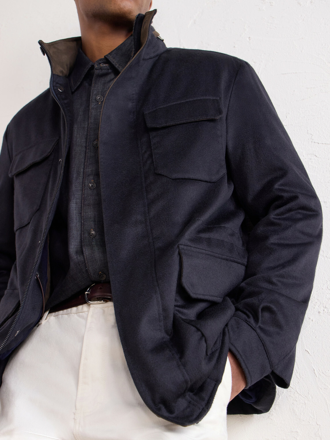 N.PEAL - Vale Cashmere Jacket - Blue