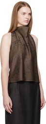 La Collection Brown Jeanne Top