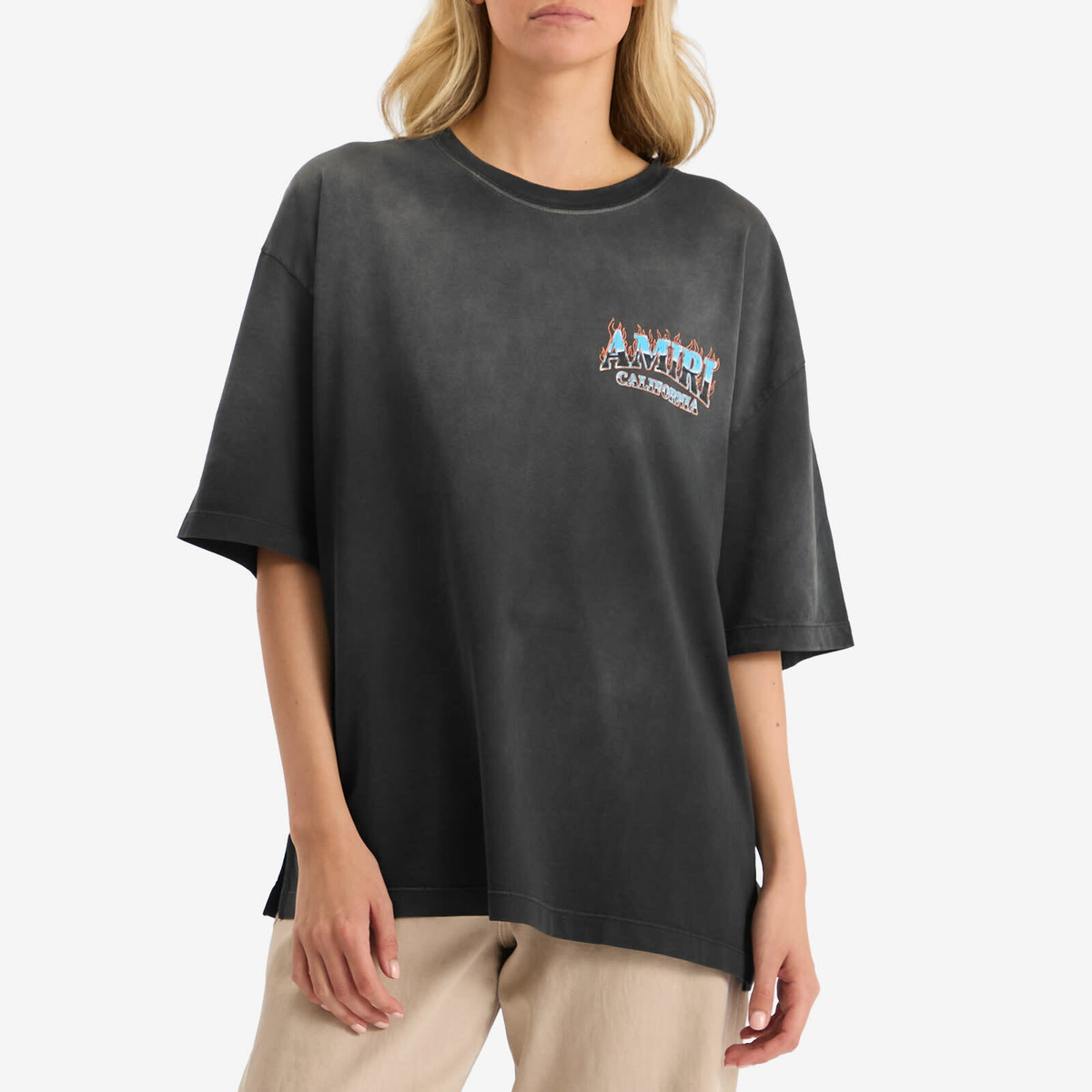 AMIRI Women's Sunny Place Oversized T-Shirt in Black