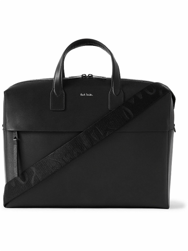 Photo: Paul Smith - Logo-Print Textured-Leather Briefcase