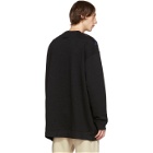 Raf Simons Black Oversized Patches Sweatshirt
