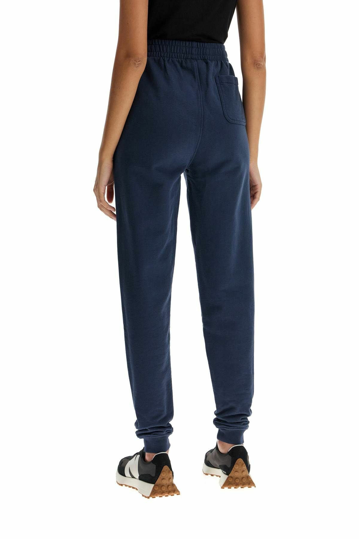 MAISON KITSUNE fox head jogging pants Blue